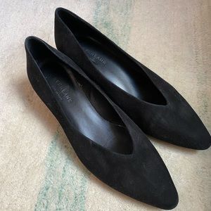 Everlane Black Suede Heels